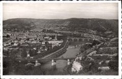 CPM Cahors Le pont du chemin de fer et le pont Louis Philippe 