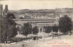 CPA Nancy La Gare Eglise Saint Leon Faubourg Stanislas 