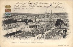 CPA Nancy Vue Generale prise de l'Eglise Saint Epvre 