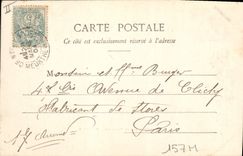 CPA Nancy Arc de Triomphe Rue Here 