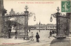 CPA Nancy Place Stanislas Grilles Jean Lamour 
