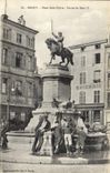 CPA Nancy Place Saint Epevre Statue de Renee II Enfants Epicerie 