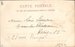 CPA Nancy Une des faces laterales de l'Arc de Triomphe Statue de Jacques Caillot Bustes d'Israel 