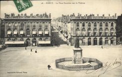 CPA Nancy La Place Stanislas vers le Theatre 
