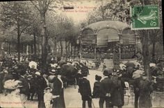 CPA Nancy A la Pepiniere Pendant le Concert Militaria