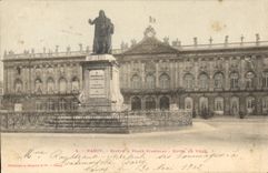 CPA Nancy Statue et Place Stanislas Hotel de Ville 