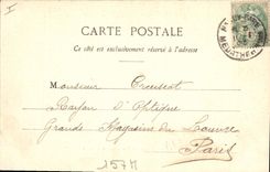 CPA Nancy Arc de Triomphe Rue Here 