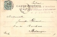 CPA Belfort Tour de la Miotte en 1870