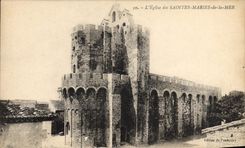 CPA L'Eglise des Saintes Maries de la Mer 