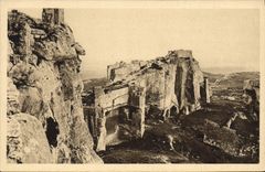 CPA Les Baux Bouches du Rhone Ruines du Chateau 