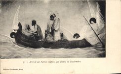 CPA Arrivee des Saintes par Henry de Gaudemaris 