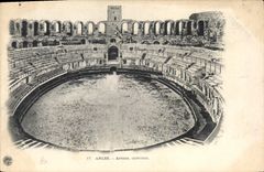 CPA Arles Arenes interieur 