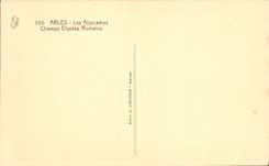 CPA Arles Les Alyscamps Champs Elysees Romains 