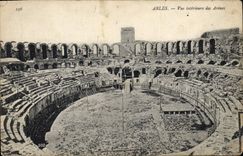 CPA Arles Vue interieure des Arenes 