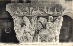 CPA Arles Cloitre Saint Trophime L'entree a Jerusalem