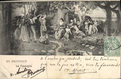 CPA En Provence La Farandole 