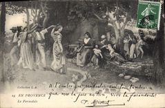 CPA En Provence La Farandole 