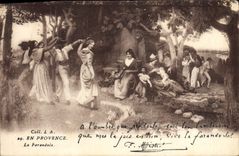 CPA En Provence La Farandole 