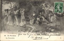 CPA En Provence La Farandole 