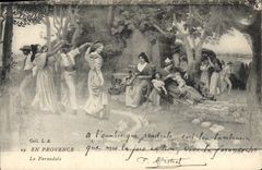 CPA En Provence La Farandole 