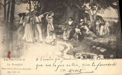 CPA En Provence La Farandole 