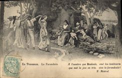 CPA En Provence La Farandole 