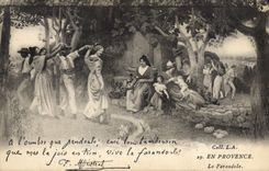 CPA En Provence La Farandole 