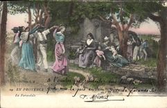 CPA En Provence La Farandole 