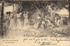 CPA En Provence La Farandole 