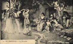 CPA En Provence La Farandole 