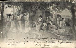 CPA En Provence La Farandole 