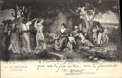 CPA En Provence La Farandole 