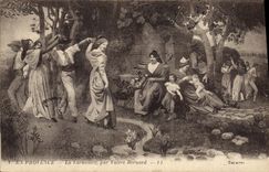 CPA En Provence La Farandole par Valere Bernard 