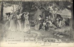 CPA En Provence La Farandole 