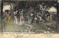 CPA En Provence La Farandole 