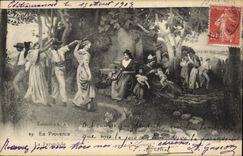 CPA En Provence La Farandole 