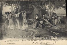 CPA En Provence La Farandole 