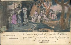 CPA En Provence La Farandole 