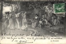 CPA En Provence La Farandole 