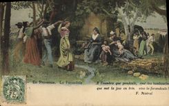 CPA En Provence La Farandole 
