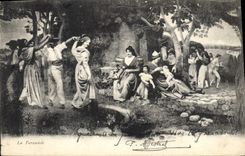 CPA En Provence La Farandole 