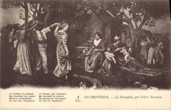 CPA En Provence La Farandole par Valere Bernard 