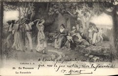 CPA En Provence La Farandole 