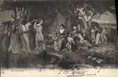 CPA En Provence La Farandole 