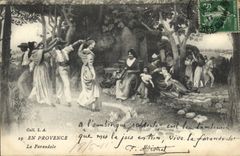CPA En Provence La Farandole 