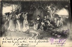 CPA En Provence La Farandole 