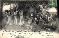 CPA En Provence La Farandole 