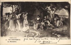 CPA En Provence La Farandole 