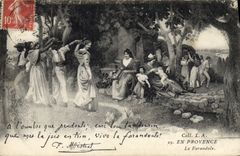 CPA En Provence La Farandole 