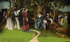 CPA En Provence La Farandole par Valere Bernard 